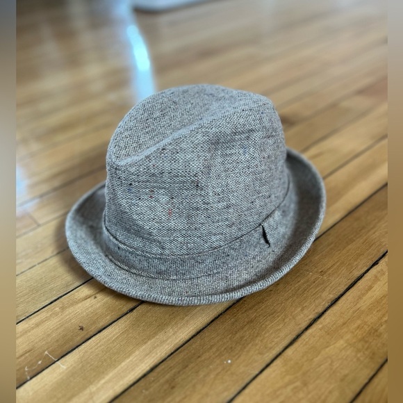 Stetson grey fedora hat classy old school sharp - Picture 1 of 8